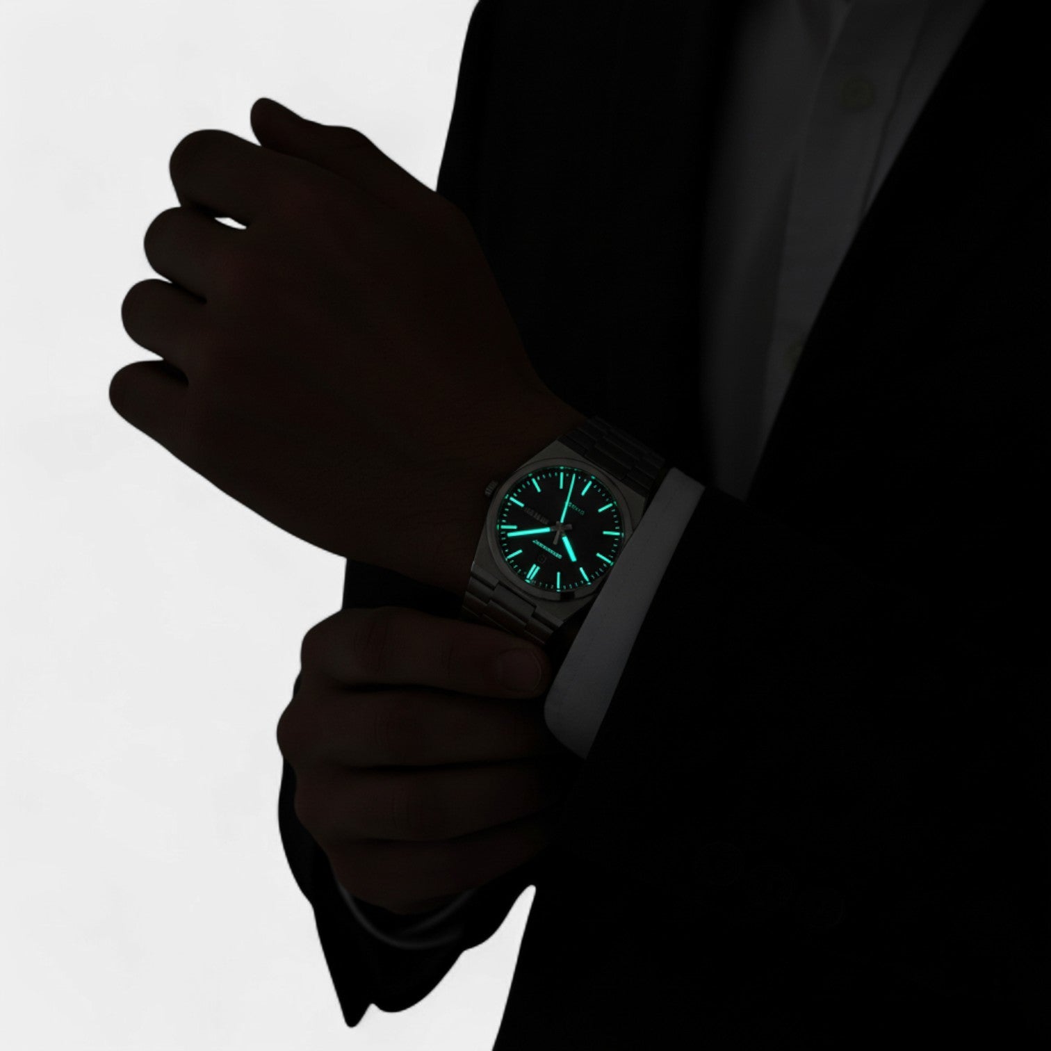 Riche | Montre pour Homme Ultra Fine en Acier Inoxydable – Lumineuse et Étanche 41 mm