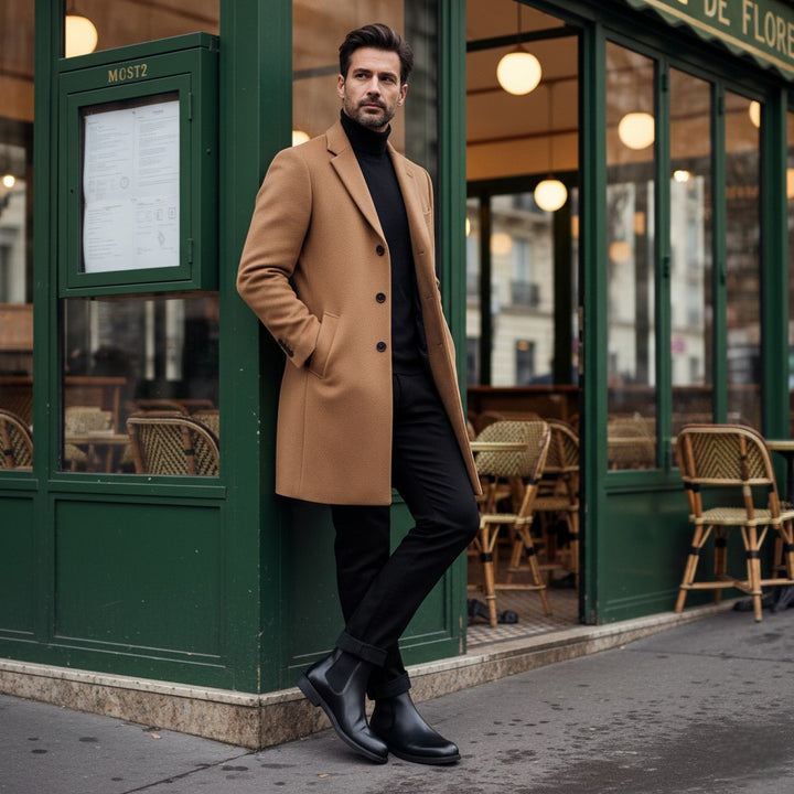 Riche | Bottes Chelsea homme en cuir PU