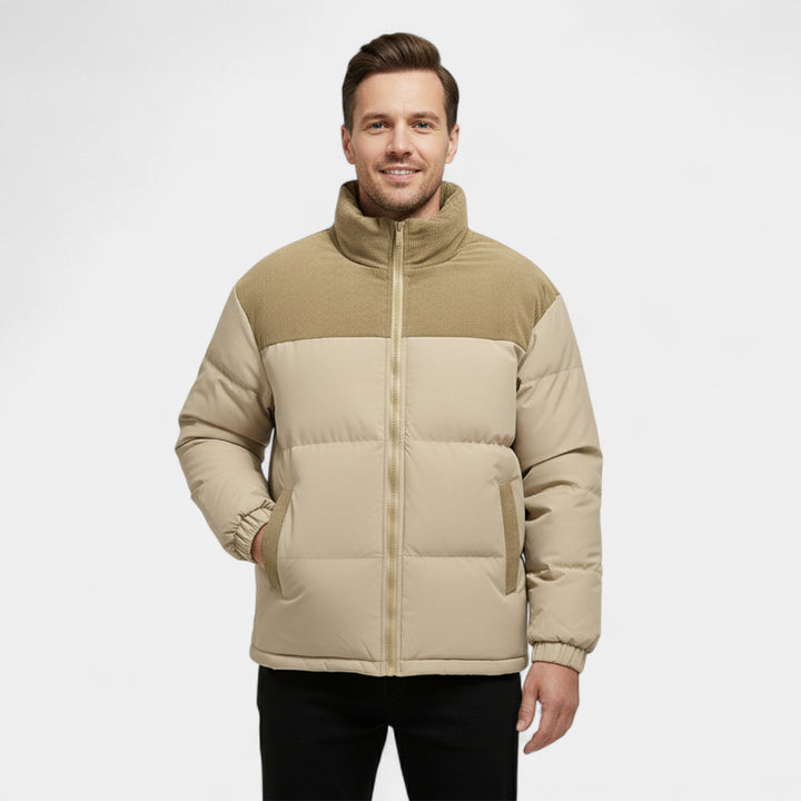 Riche | Herren-Daunenjacke aus Baumwolle – Lässiger, eleganter urbaner Schnitt