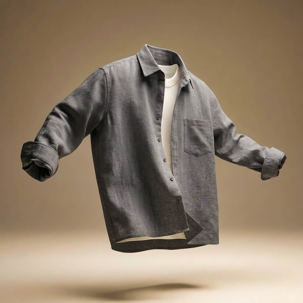 Men's Casual Cotton Shirt – Lightweight and Relaxed Fit