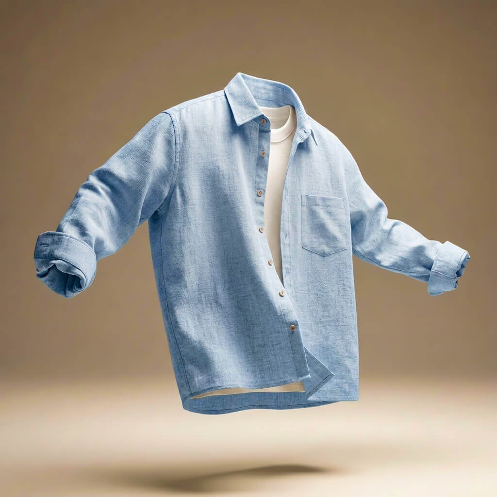 Men's Casual Cotton Shirt – Lightweight and Relaxed Fit