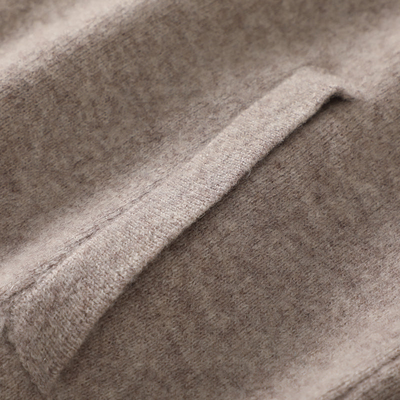 Riche | Cardigan zippé homme en mérinos – Épais, Minimal, Quotidien