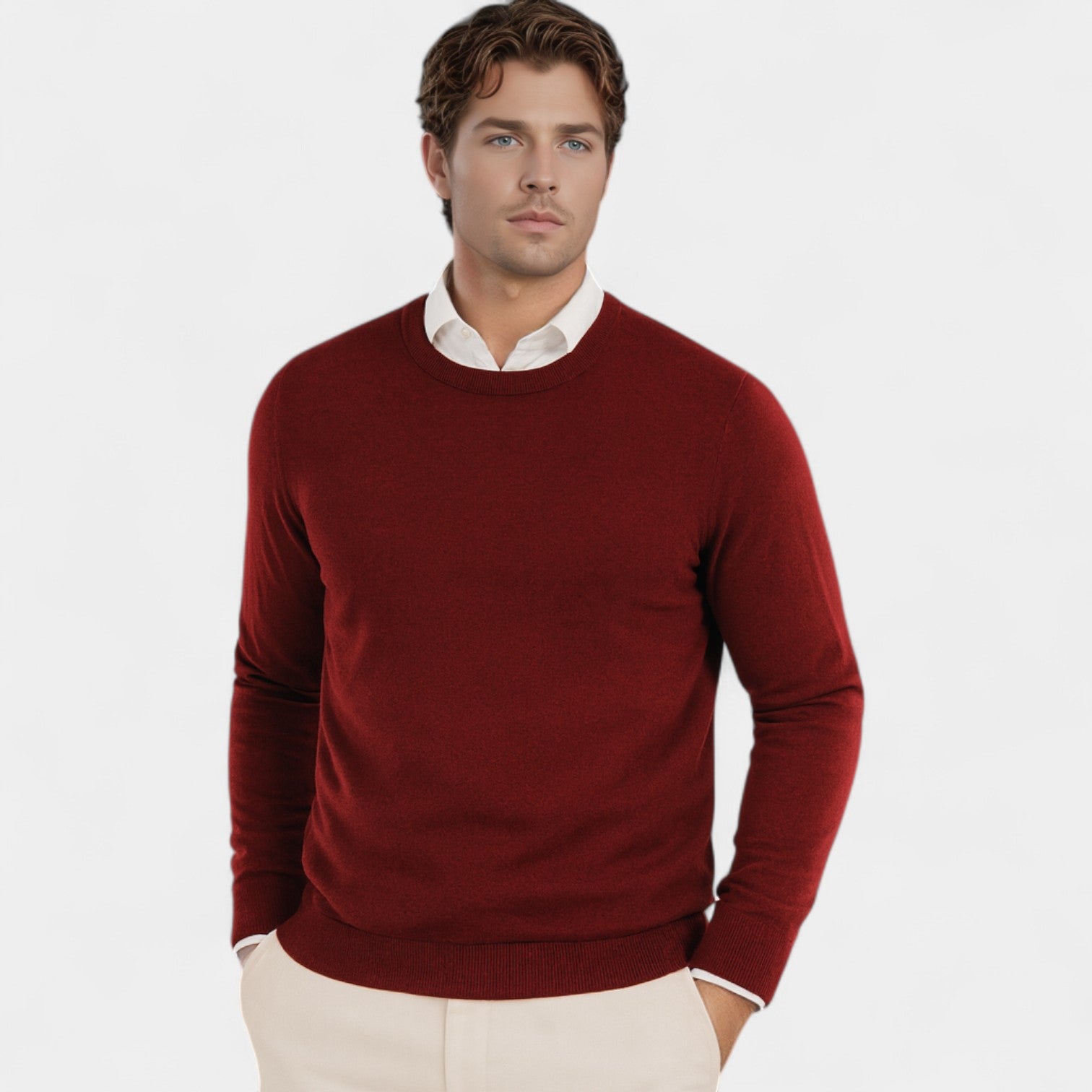Riche | Pull homme coupe slim – Pull minimaliste casual