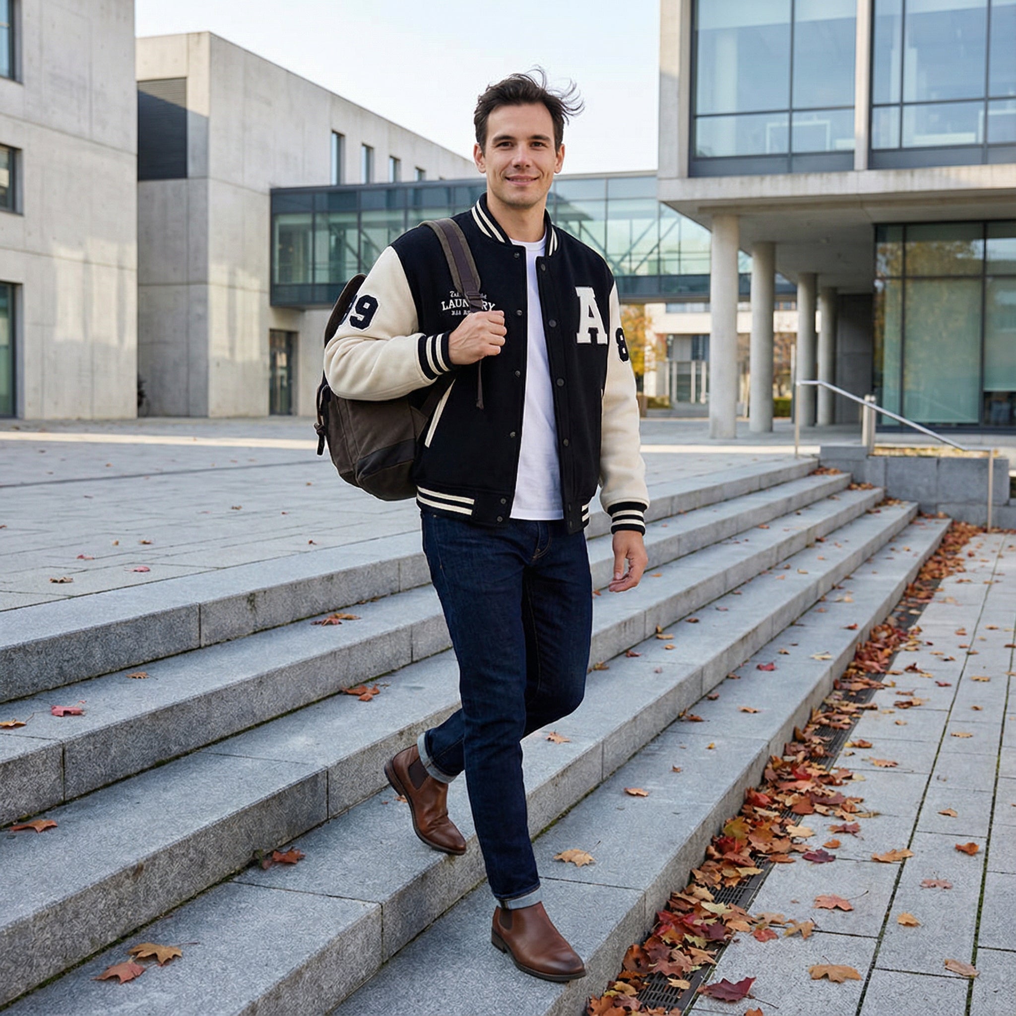 Riche | Veste Varsity en Cachemire Homme