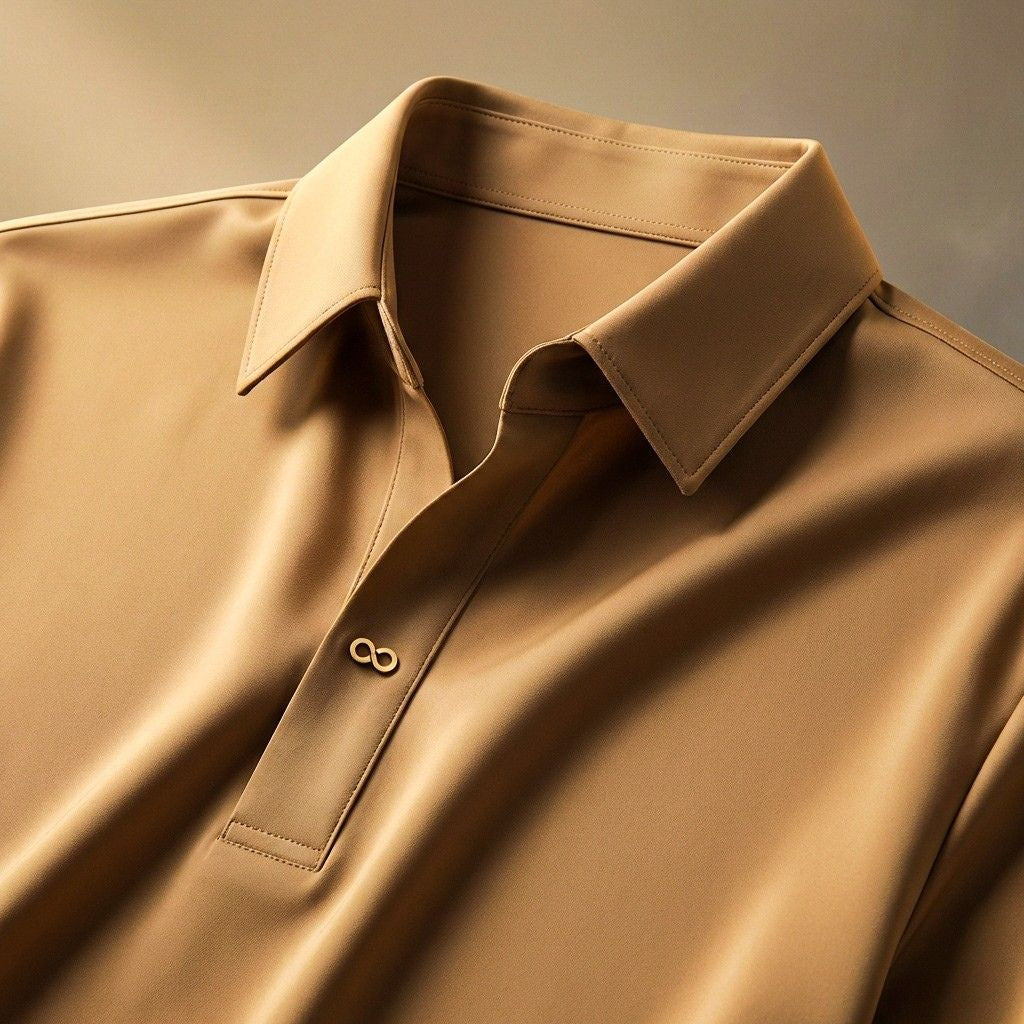 Ensemble homme chemise et pantalon en tissu soyeux – Coupe décontractée