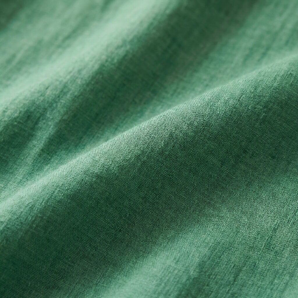 Blouse Femme à Col Claudine en Lin – Coupe Décontractée à Manches Courtes