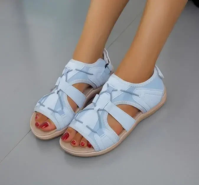 Women's orthopedic wedge sandals – Velcro closure with cushioned sole