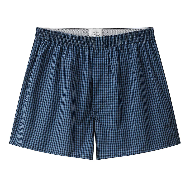 Boxers Homme en Coton Tissé à Carreaux 3-Pack – Confort Respirant