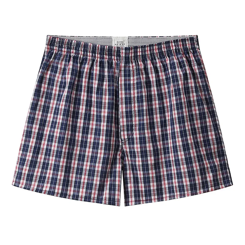 Boxers Homme en Coton Tissé à Carreaux 3-Pack – Confort Respirant