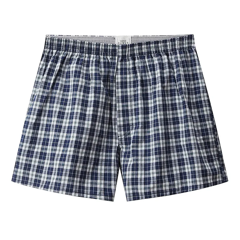 Boxers Homme en Coton Tissé à Carreaux 3-Pack – Confort Respirant