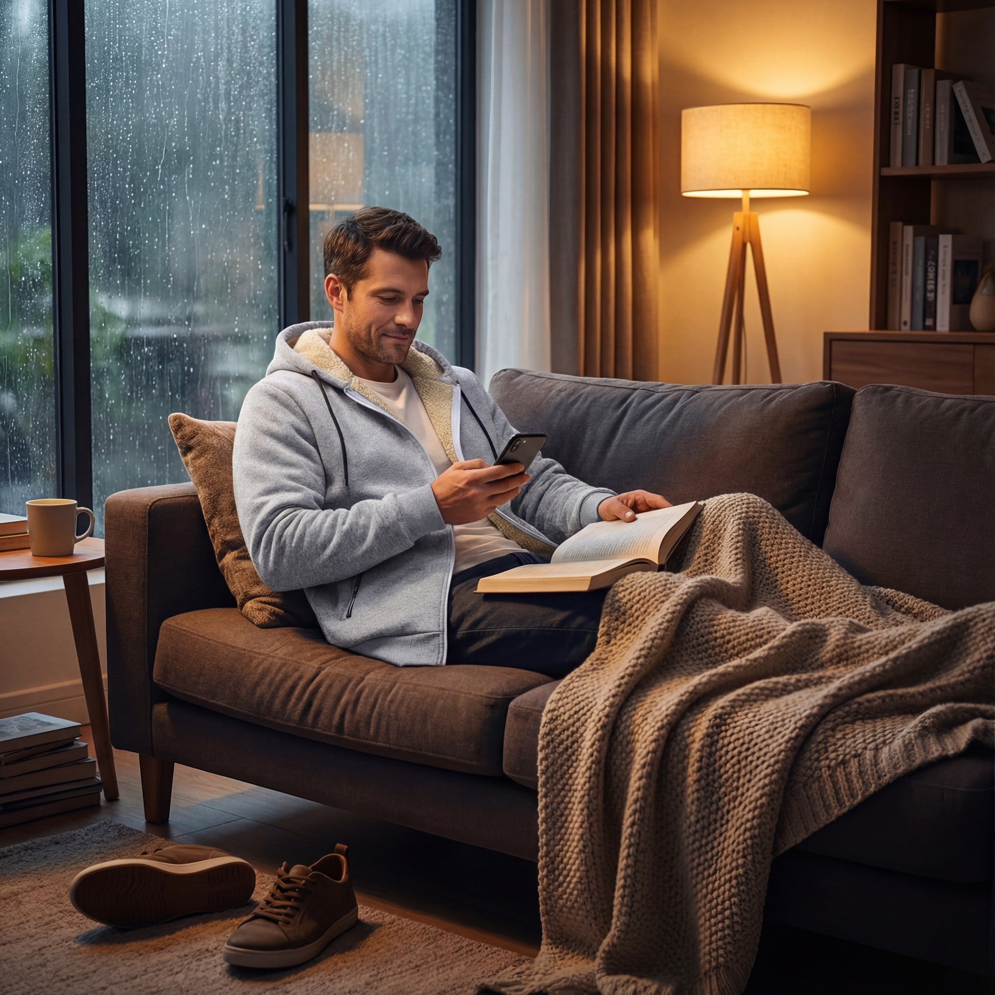 Riche | Cardigan homme laine d’agneau – épaisseur raffinée