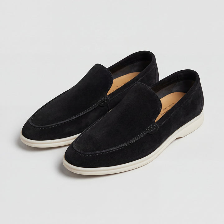 Mocassins Homme en Cuir Suédé à Enfiler – Finition Mate Légère