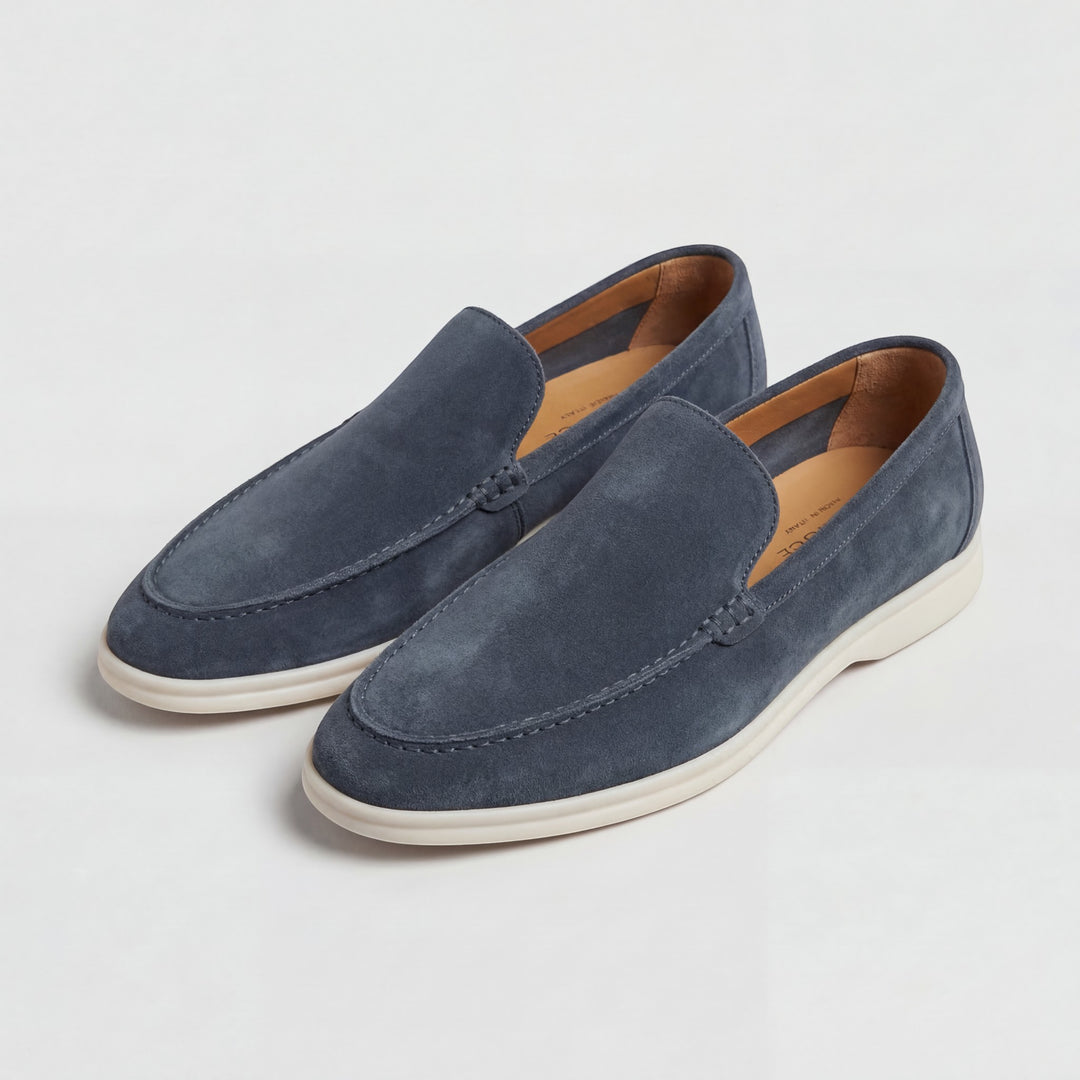 Mocassins Homme en Cuir Suédé à Enfiler – Finition Mate Légère