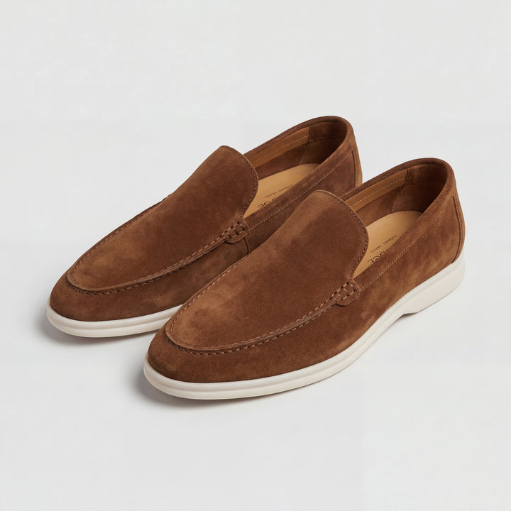 Mocassins Homme en Cuir Suédé à Enfiler – Finition Mate Légère