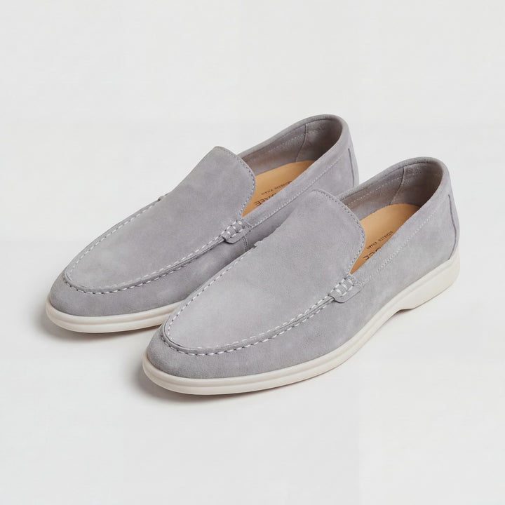 Mocassins Homme en Cuir Suédé à Enfiler – Finition Mate Légère