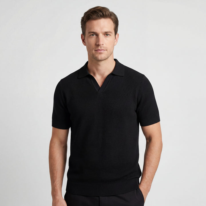 Herren-Polo aus Baumwollstrick – schmale Passform