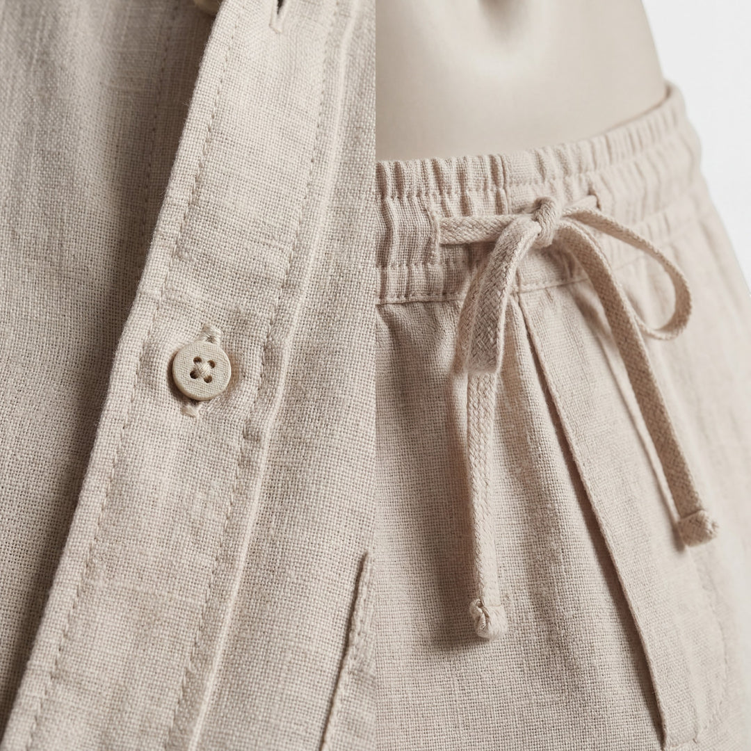 Men's linen shirt and pants set – Long sleeves