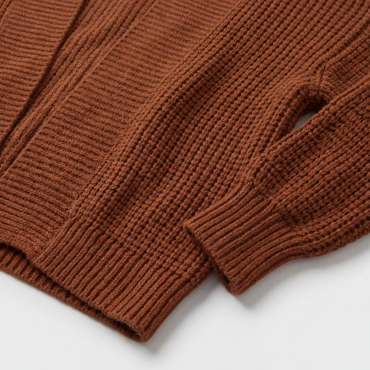 Cardigan Femme Maille Acrylique Ouvert – Manches Chauve-Souris Coupe Décontractée