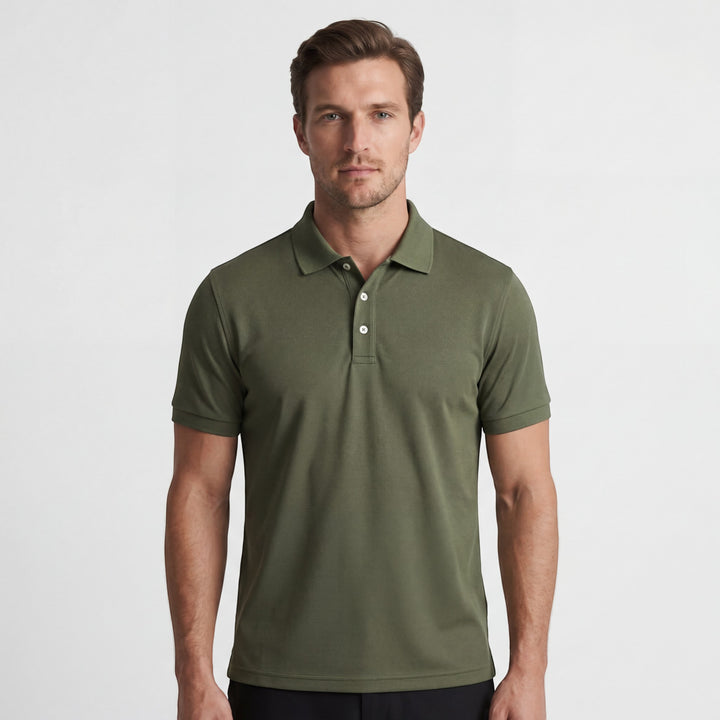 Polo Homme en Coton – Manches Courtes Coupe Ajustée