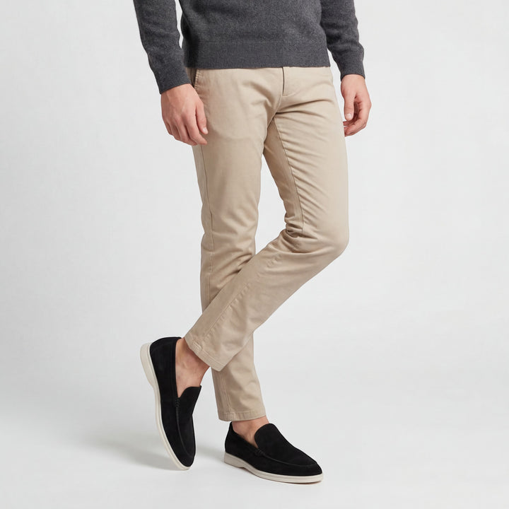 Mocassins Homme en Cuir Suédé à Enfiler – Finition Mate Légère