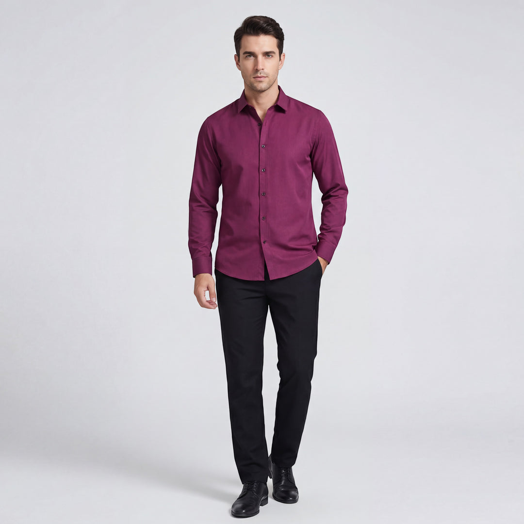 Riche | Men's Slim-Fit, Form-Fitting, Wrinkle-Resistant Shirt