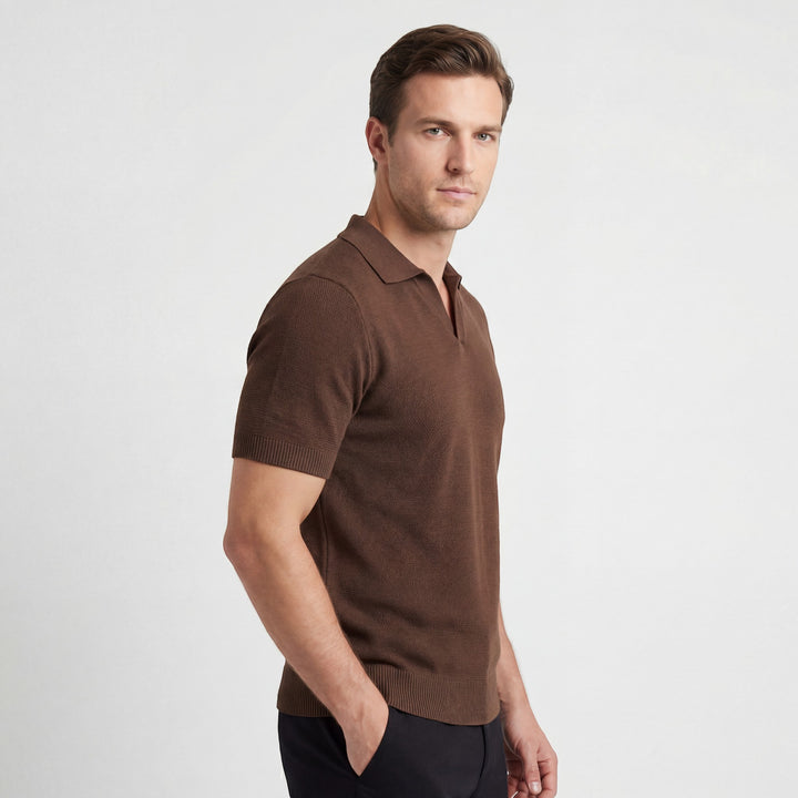 Herren-Polo aus Baumwollstrick – schmale Passform