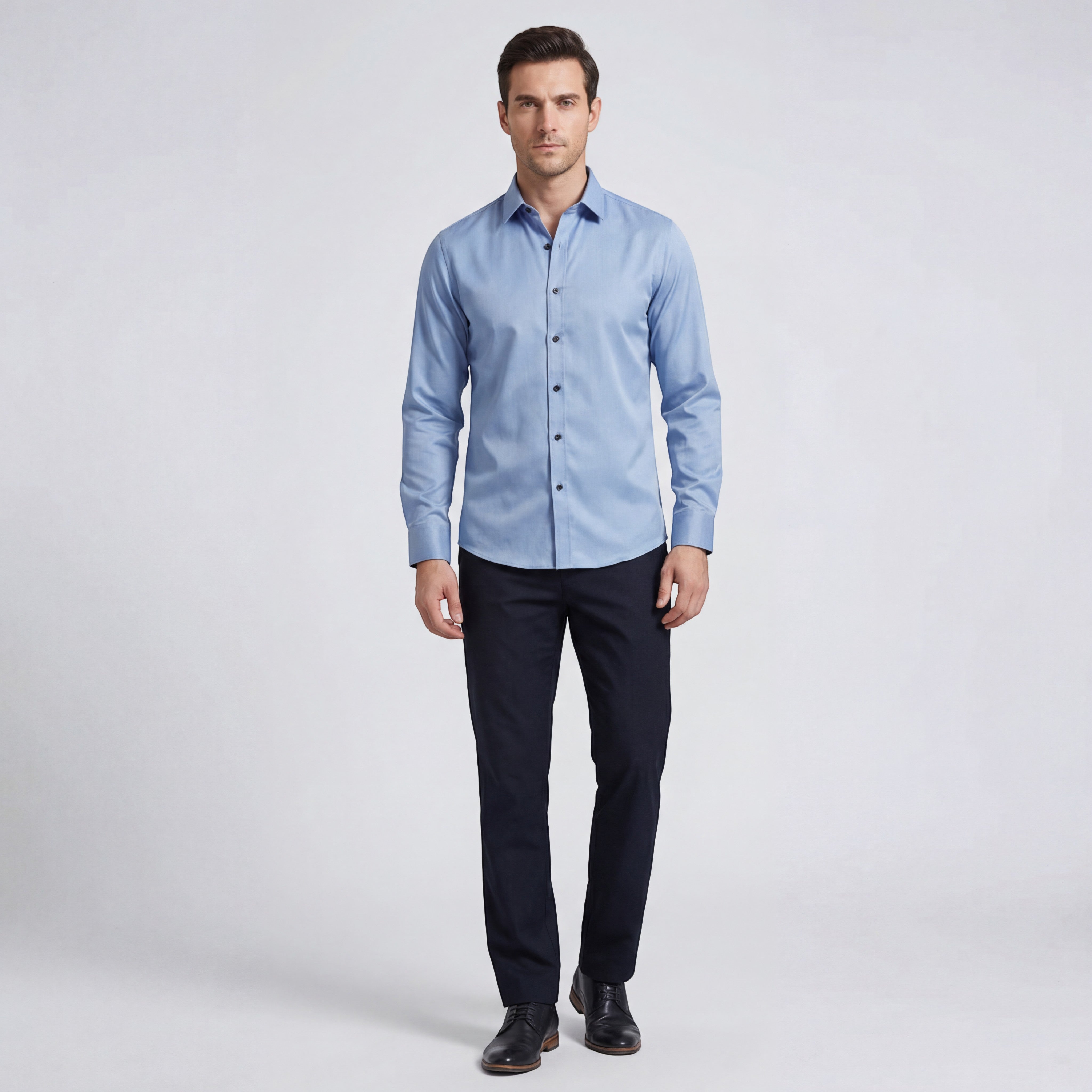 Riche | Skjorte til mænd Slim Fit Tætsiddende Krølfri