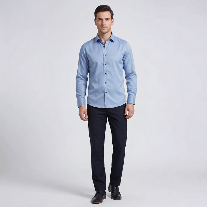 Riche | Men's Slim-Fit, Form-Fitting, Wrinkle-Resistant Shirt
