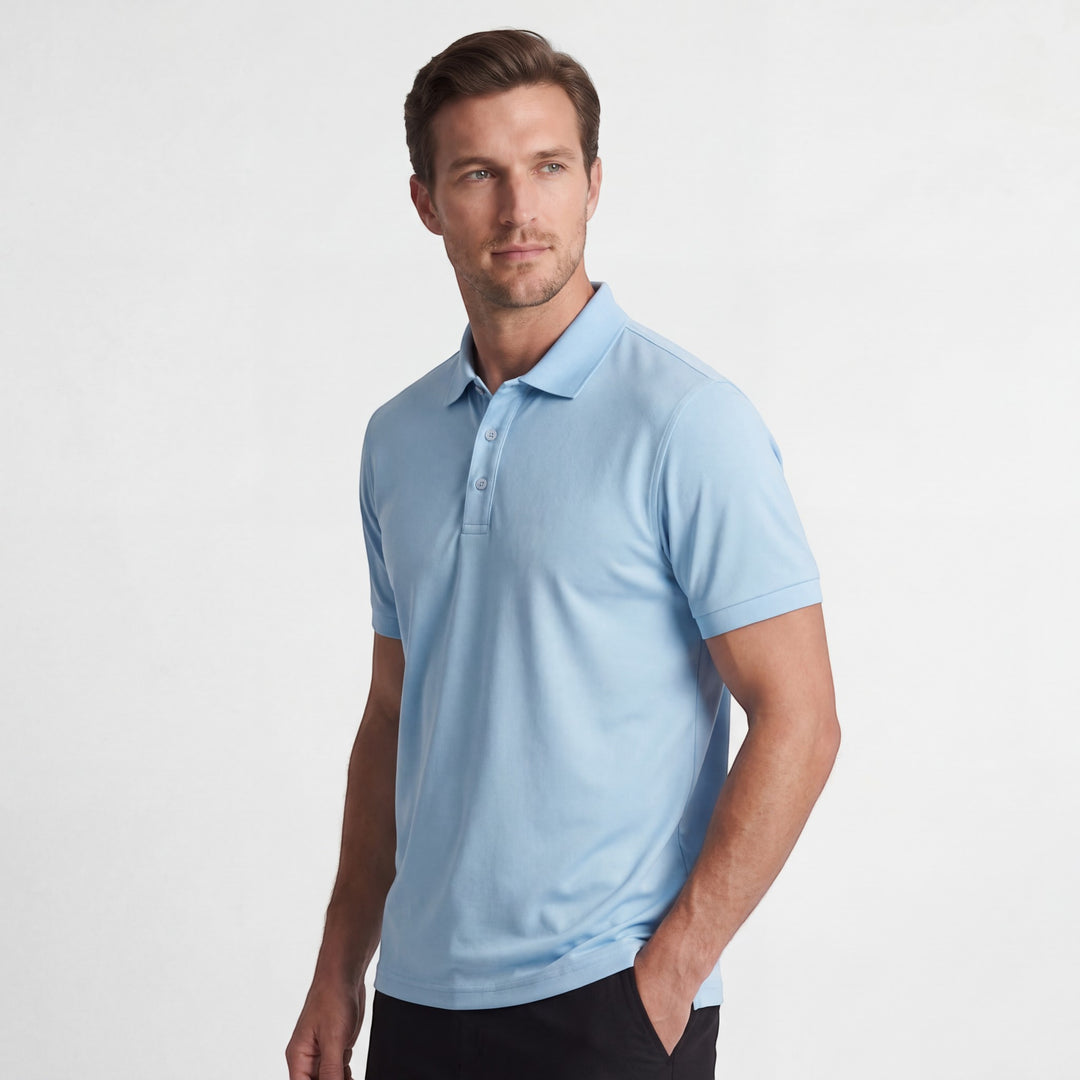 Polo Homme en Coton – Manches Courtes Coupe Ajustée