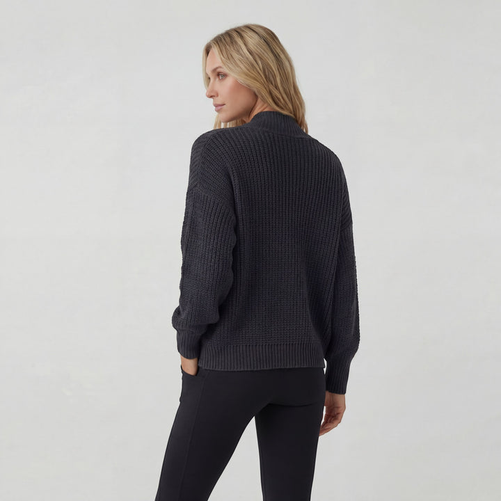 Cardigan Femme Maille Acrylique Ouvert – Manches Chauve-Souris Coupe Décontractée