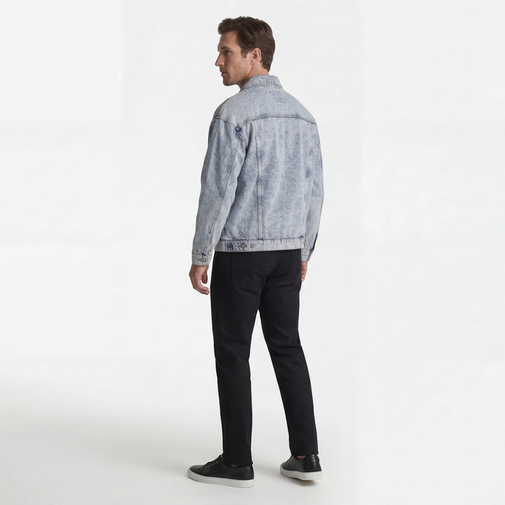 Men's Cotton-Denim Blend Jacket – Relaxed Fit