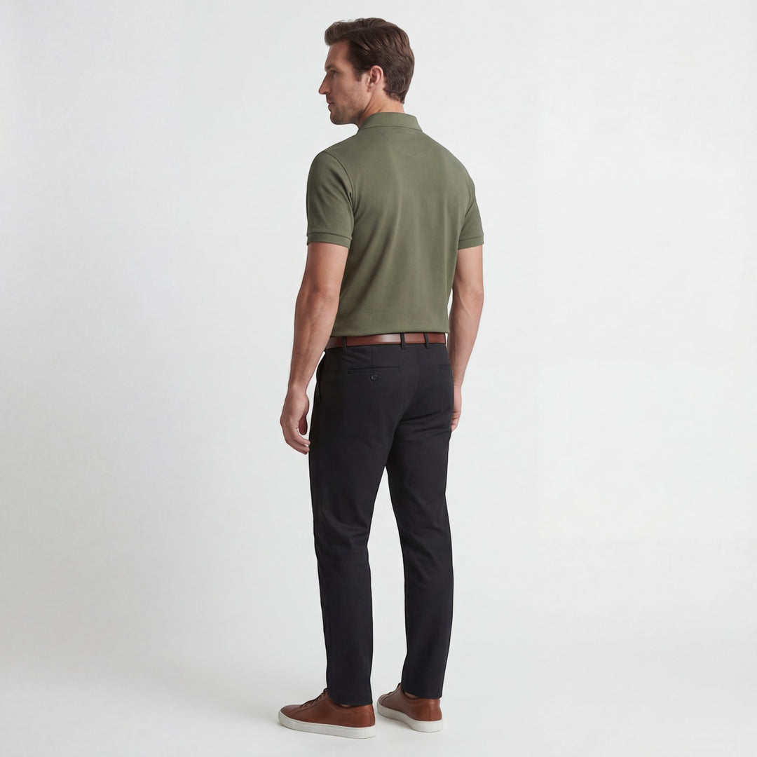 Polo Homme en Coton – Manches Courtes Coupe Ajustée