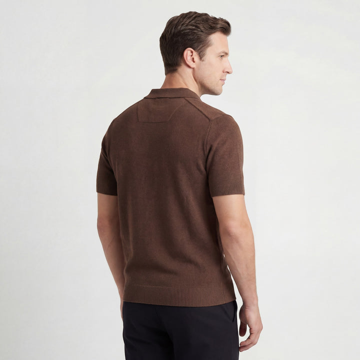 Herren-Polo aus Baumwollstrick – schmale Passform