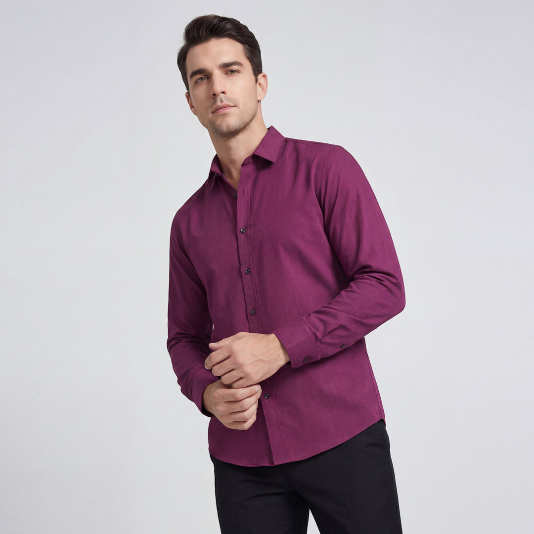Riche | Men's Slim-Fit, Form-Fitting, Wrinkle-Resistant Shirt