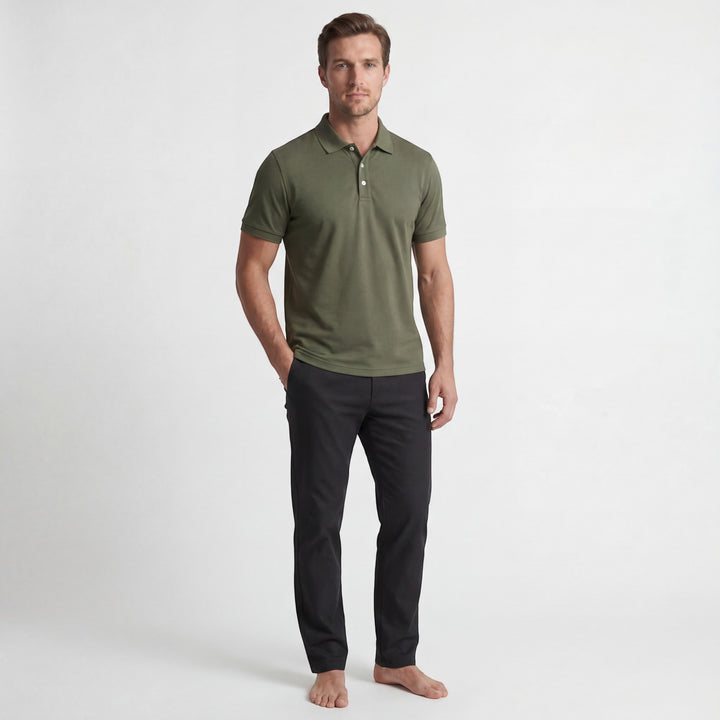 Polo Homme en Coton – Manches Courtes Coupe Ajustée