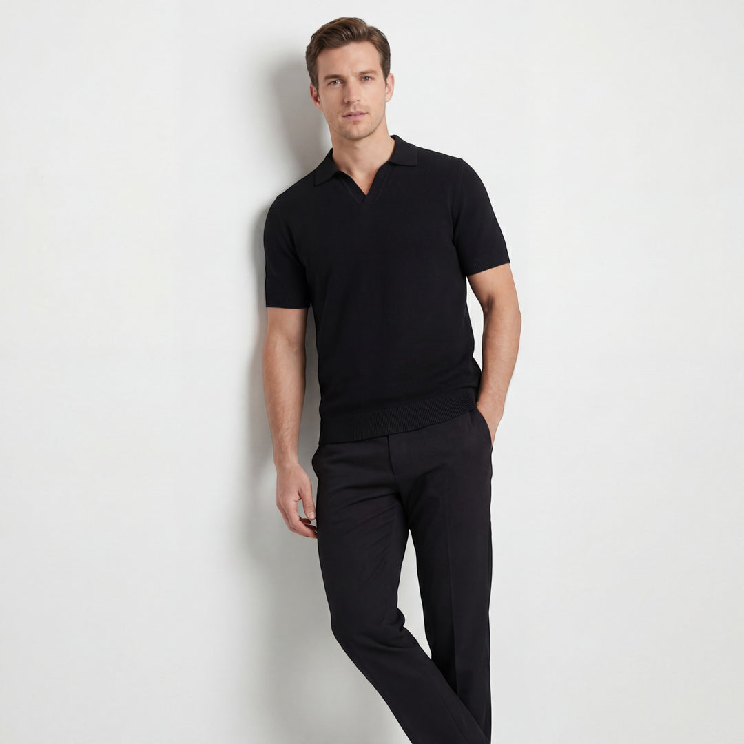 Herren-Polo aus Baumwollstrick – schmale Passform