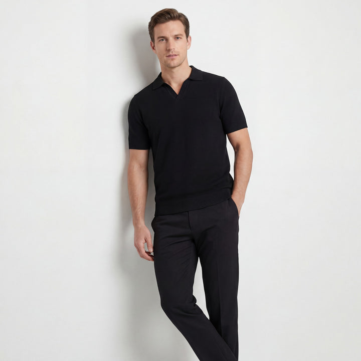Herren-Polo aus Baumwollstrick – schmale Passform