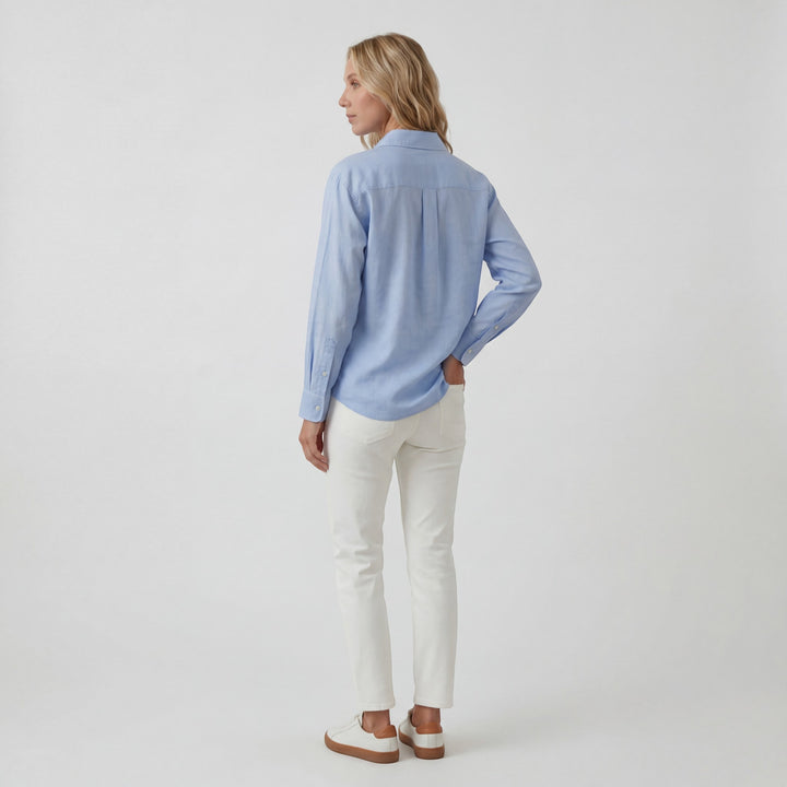 Women's button-down linen shirt – Light, relaxed fit
