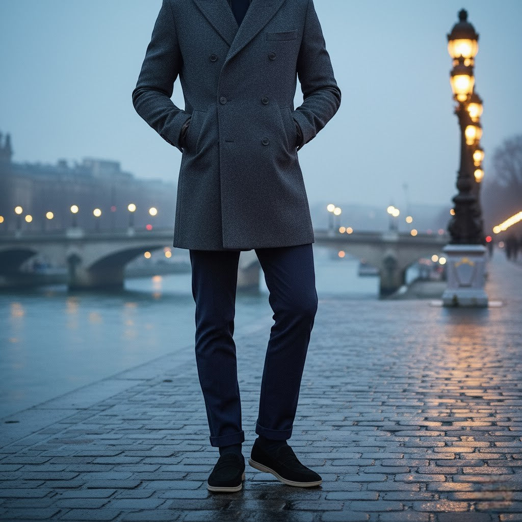 Riche | Mocassins Homme en Cuir Suédé – Slip-On Élégants Doublés