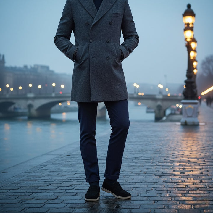 Riche | Mocassins Homme en Cuir Suédé – Slip-On Élégants Doublés