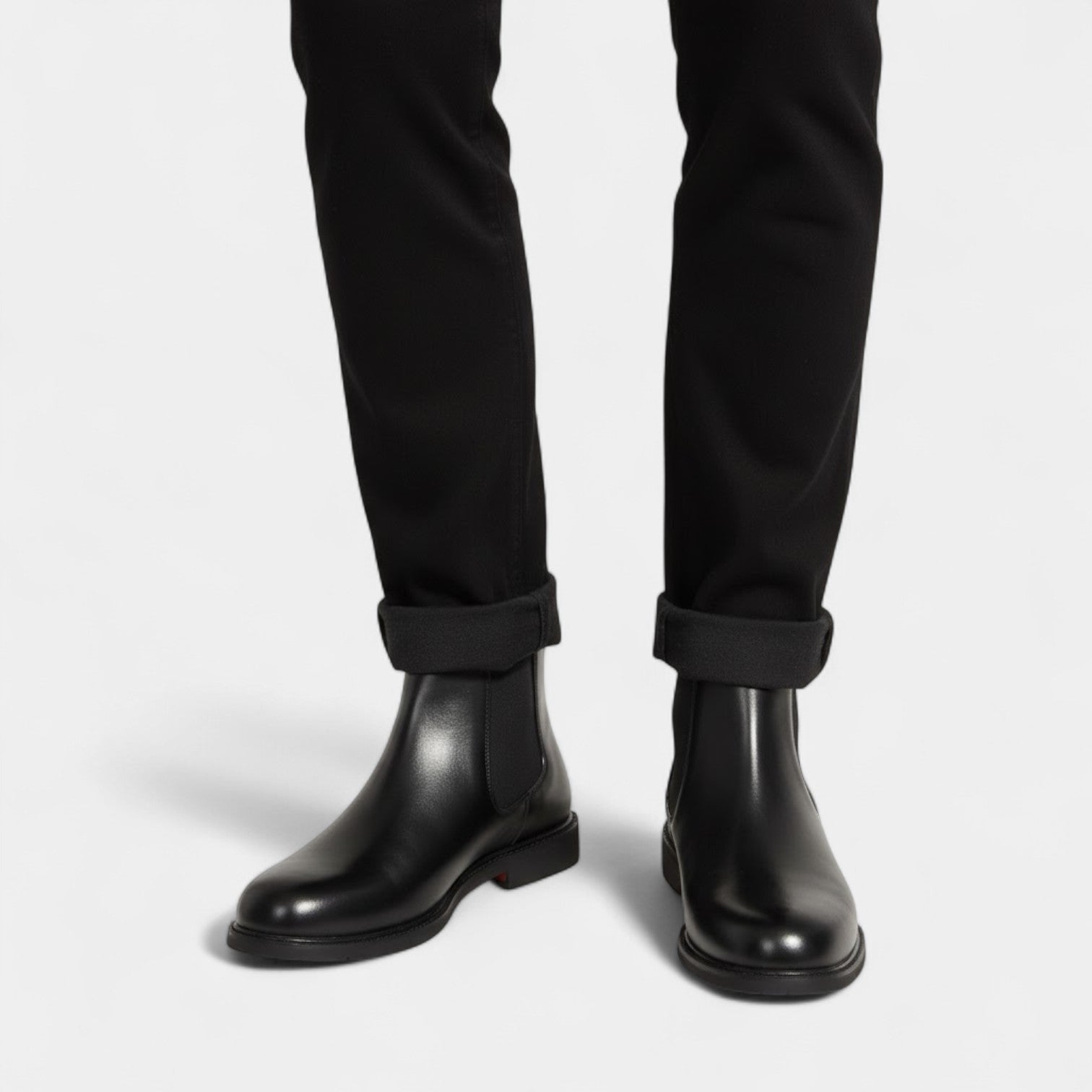 Riche | Bottes Chelsea homme en cuir PU