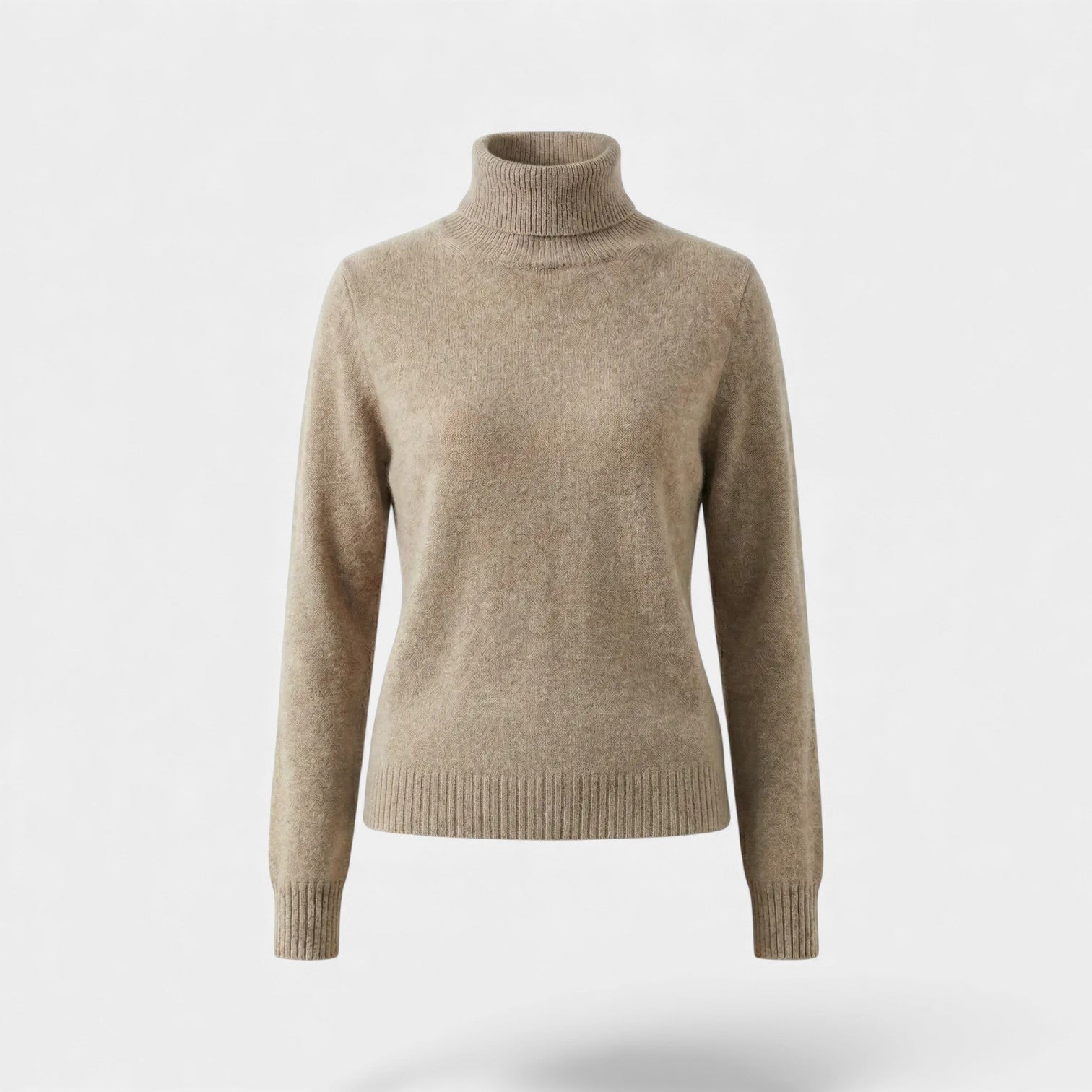 Riche | Pull col roulé femme en laine tricotée