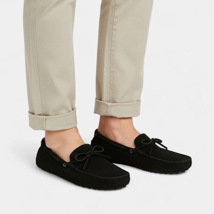 Riche | Mocassins Homme en Cuir Suédé – À Lacets
