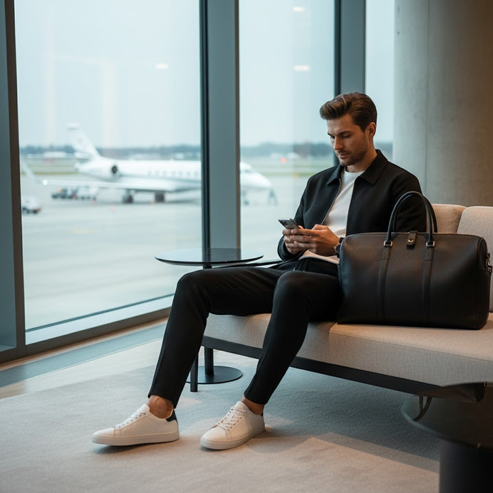Herresæt med jakke og bukser i bomuldsblanding – Slim fit