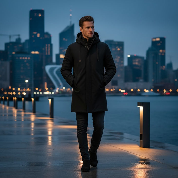 Riche | Herreparka med hætte – Varm vinter-streetwear