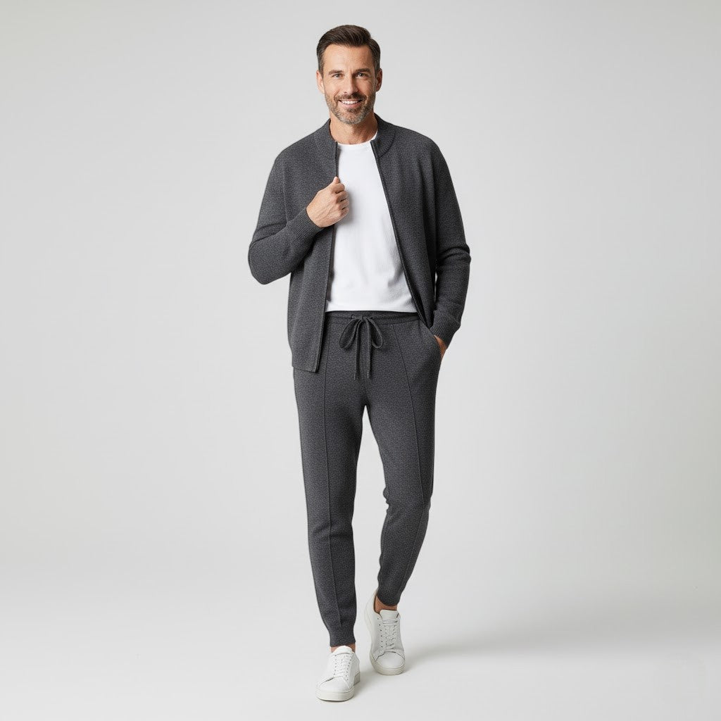 Ensemble en maille de laine homme – Coupe décontractée ajustée