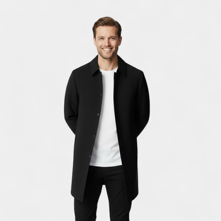 Riche | Veste Homme en Coton – Mi-Longue Imperméable et Doublée Polaire
