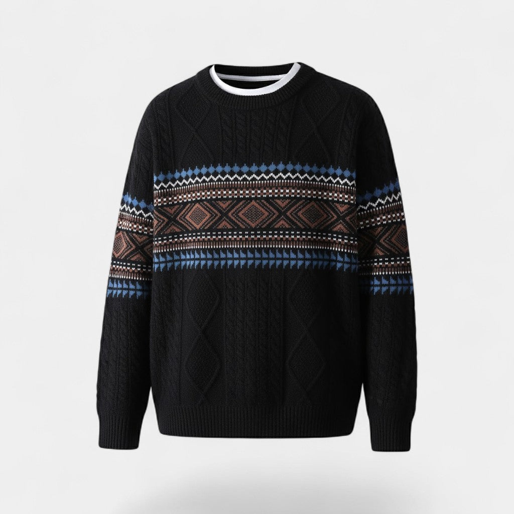Riche | Pull homme en coton à col rond
