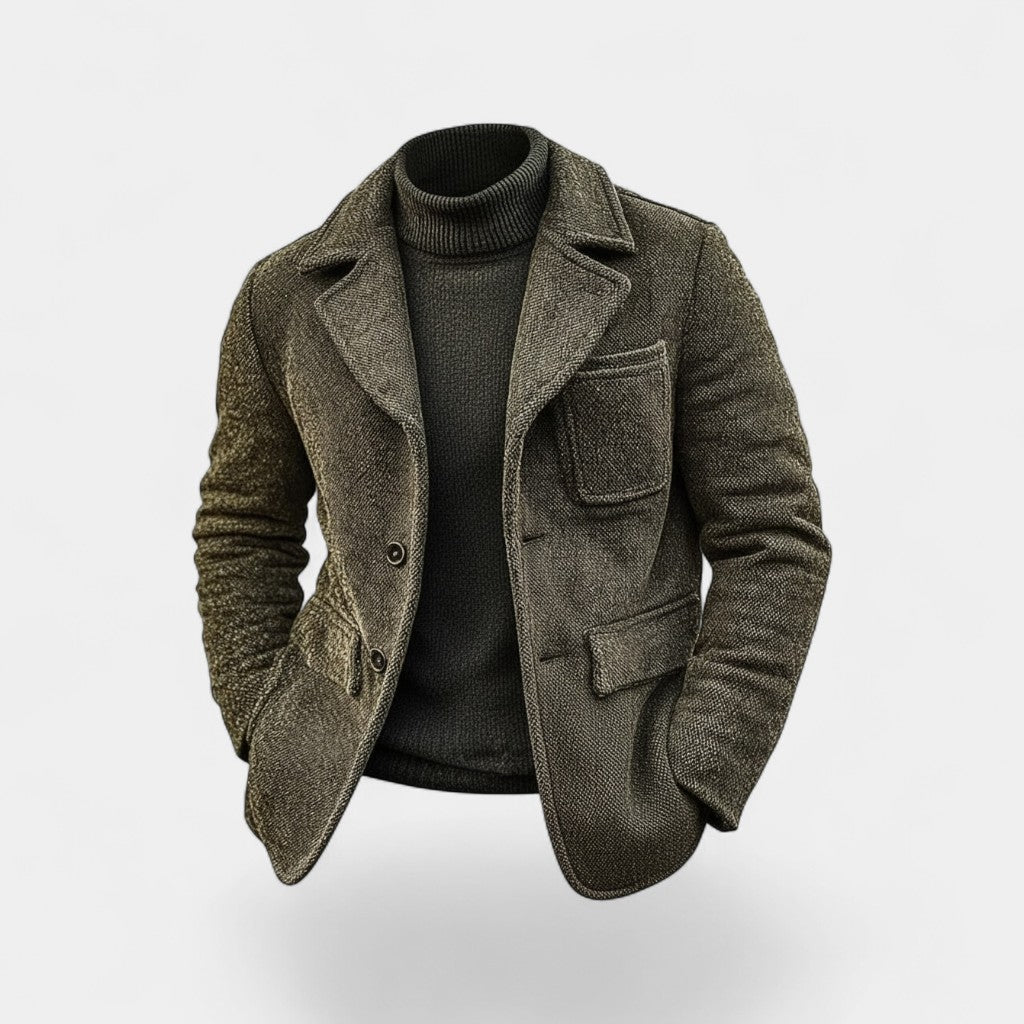 Riche | Retro-Wintermantel für Herren aus Wolle