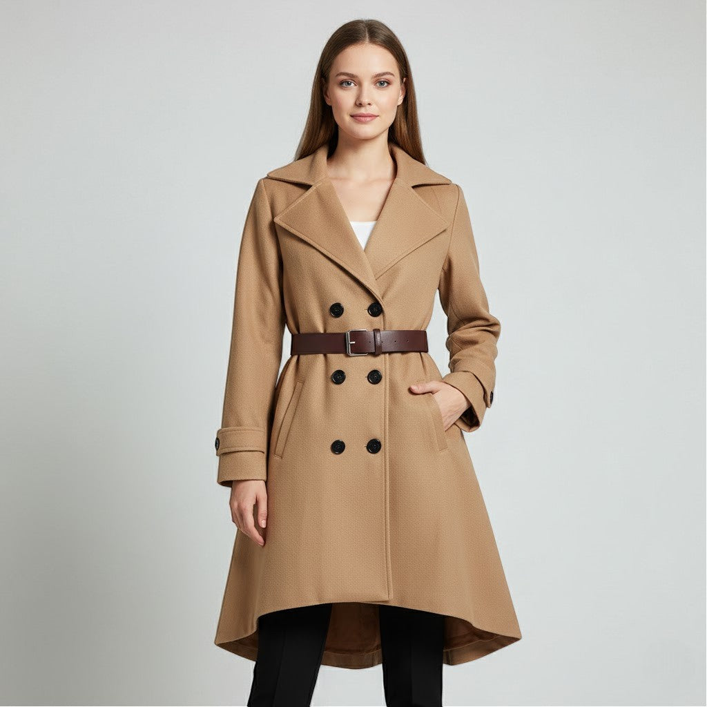 Riche | Manteau long femme en laine mélangée